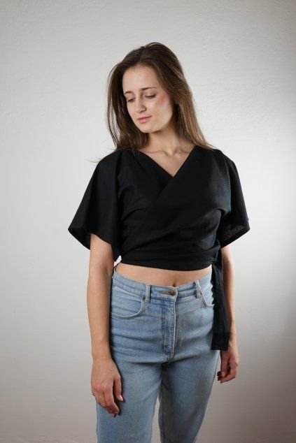 Wrap top / dark